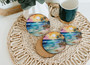 Beach Sunset Summer Vibe Coaster Set of 4