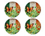 Floral Butterfly Irish St Patrick's Day Coaster Set