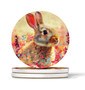 Easter Bunny Floral Coasters Set of 4