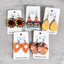 Set of 5 Pairs of Summer and Fall Dangle Earrings