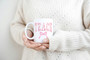 Teach Teacher Pink Ribbon Coffee Mug 15oz