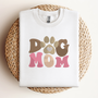 Dog Mom Paw Print Sweatshirt or T-shirt, Crewneck or Long Sleeve Shirt Option