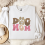 Dog Mom Paw Print Sweatshirt or T-shirt, Crewneck or Long Sleeve Shirt Option