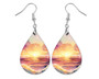 Beach Sunset 2 Teardrop Earrings