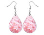 Cherry Blossom 3 Dangle Teardrop Earrings