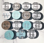 Personalized Coastal Farmhouse Coasters - Teal