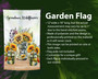 Grandma's Wildflower Sunflower Personalized Flag Kids Name 12x18