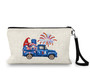 Gnome USA Patriotic Wristlet Makeup Bag