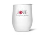 Love Has Four Paws Wine Tumbler 12oz