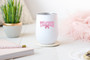 Teacher Pink Bow Wine Tumbler 12oz