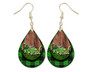 St. Patrick's Day Leprechaun Irish Teardrop Earrings