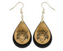 Black and Gold Tiger Earrings