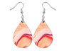 Peach Aesthetic Boho Art Teardrop Earrings