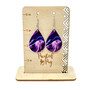 Purple Dangle Earrings