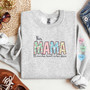 This Mama Wears Her Heart on Her Sleeve Sweatshirt, Mother's Day Gift
