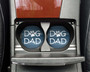 Dog Dad Blue Car Coasters