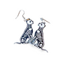Dog Skeleton Halloween Dangle Earrings for Women