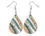 Fall Earrings Teal Pumpkin Milkyway