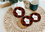 WI Wisconsin Plaid Coasters