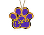 Personalized Cat Paw Print Christmas Tree Ornament