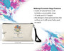 Personalized Sunflower Design Cosmetic Bag Wristlet  Makeup Bag