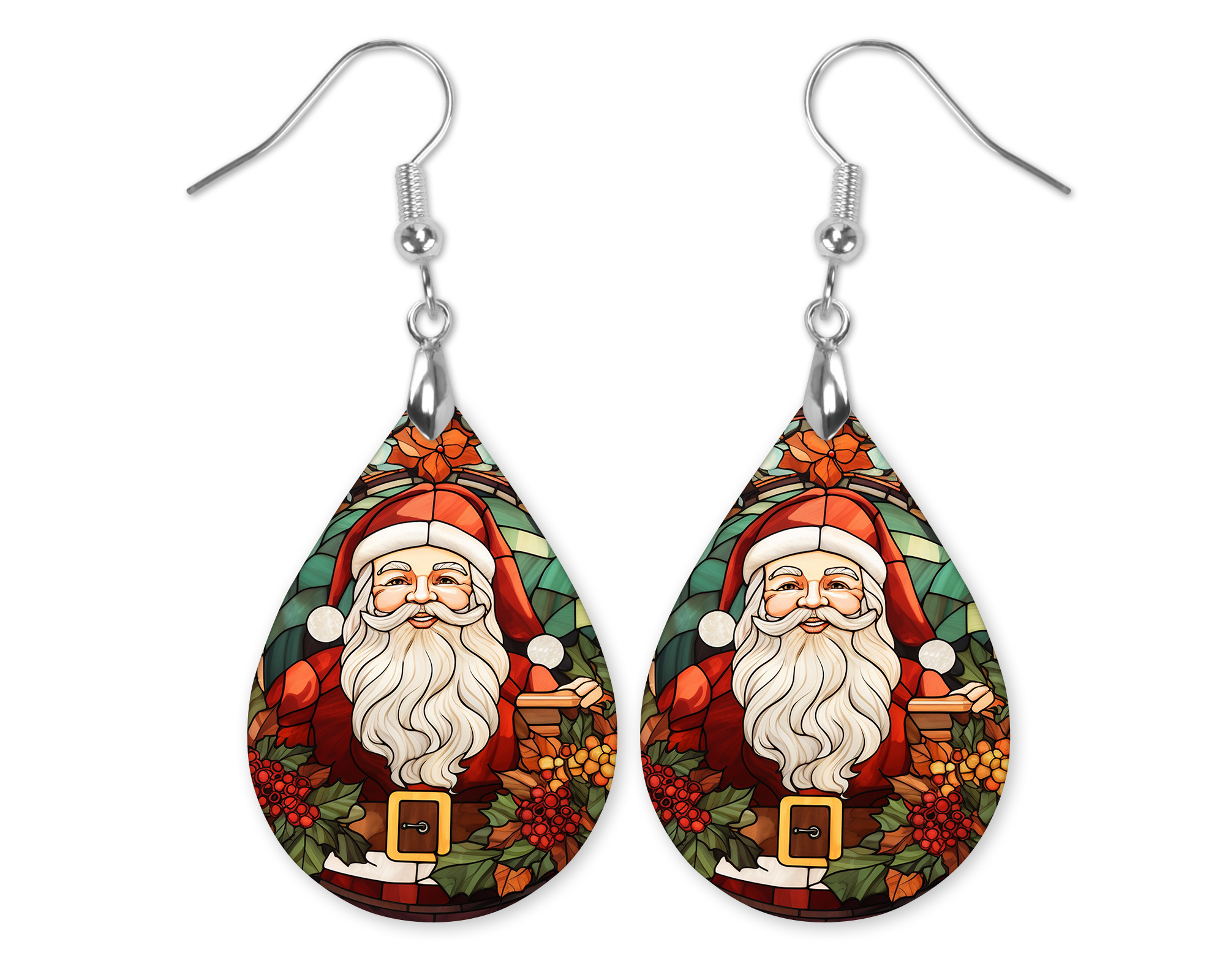 Pave Santa Christmas Earring Kit