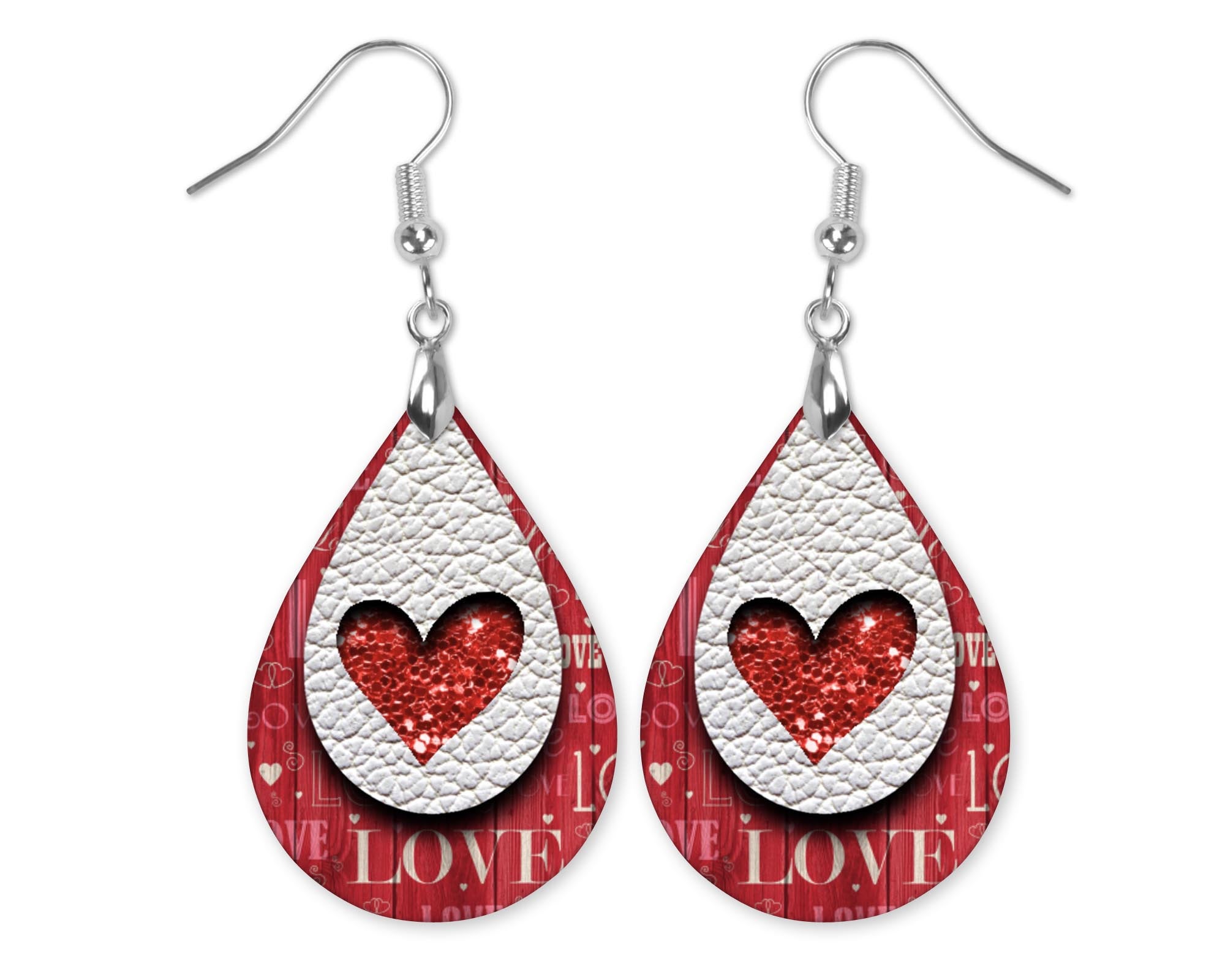 Triple Heart Valentines Earrings