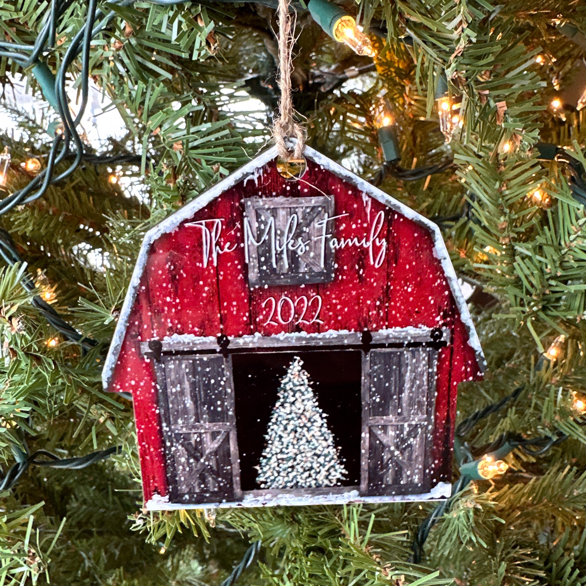 Needlepoint Christmas Ornament Kit Fair Isle Red