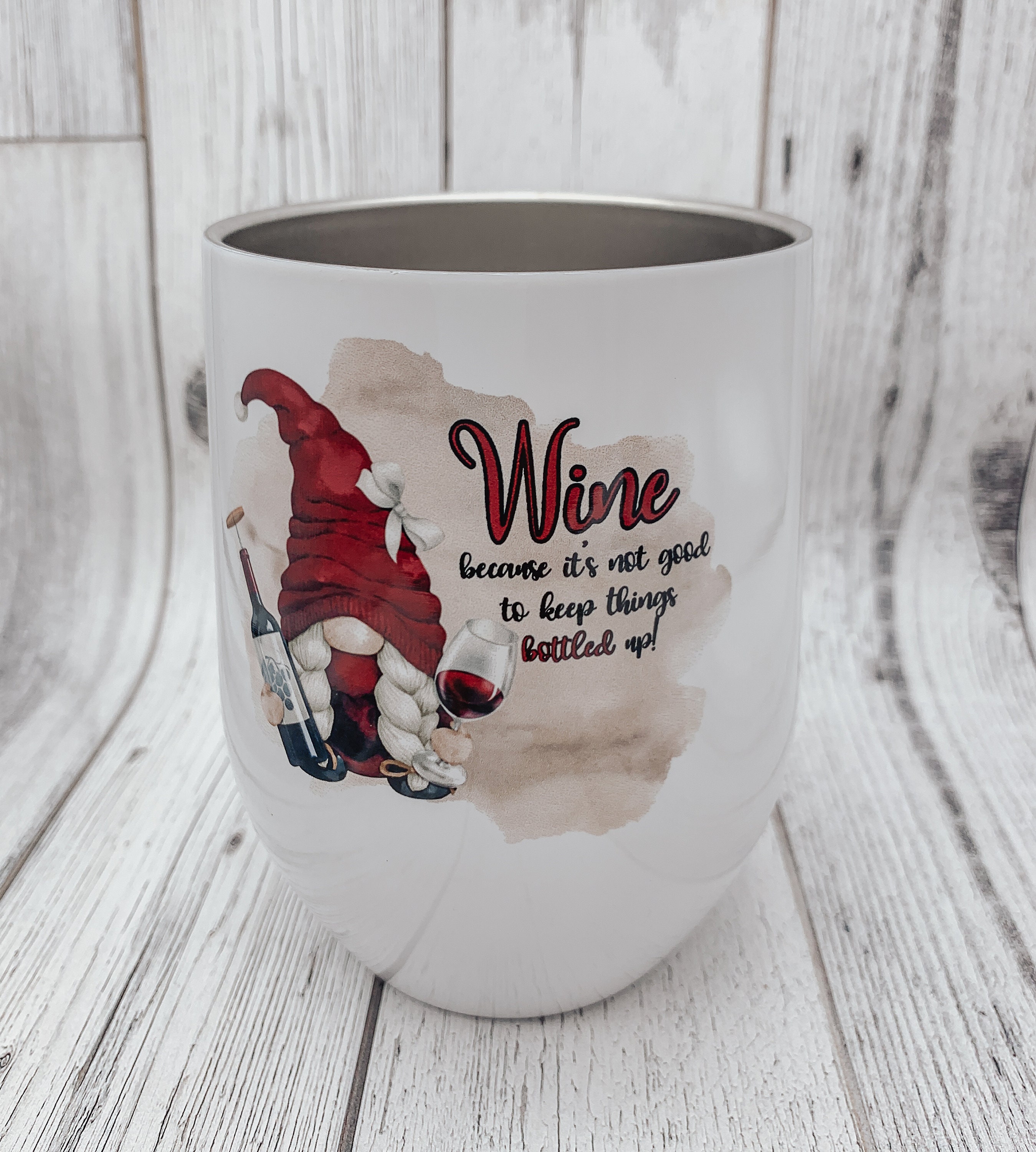 He Gnomes Red 12 oz. Insulated Tumbler
