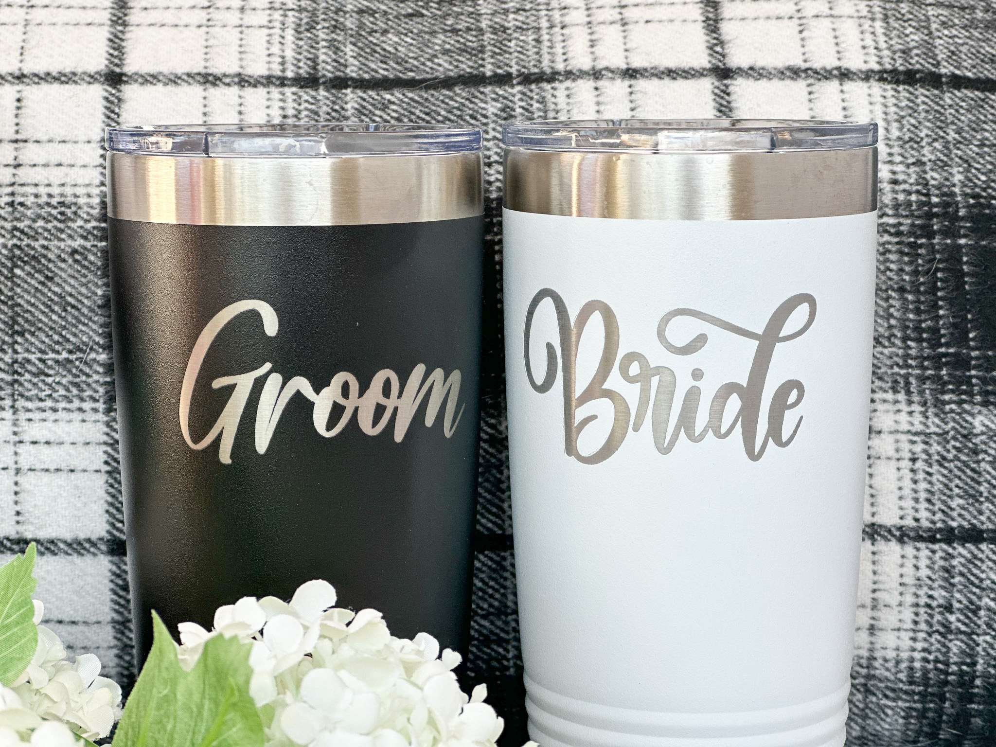 Bride and Groom Yeti Set, Bride Tumbler, Wedding Gift Personalized, Bride  Gift, Mrs Mug, Mrs Tumbler, Laser Engraved Tumbler, Gift for Couples