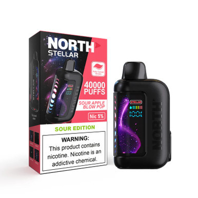 North Stellar Dark Moon Edition 40K Disposable - Sour Apple Blow Pop