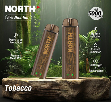 North 5000 Disposable - Tobacco