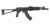 PSA AK-104 GF5 classic side folding pistol with black furniture and triangle brace