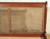 Mahogany Rattan Eastern King Sleigh Bed