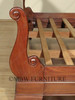 Mahogany Rattan Eastern King Sleigh Bed
