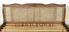 Low Profile Mahogany/Cane/Rattan Bed