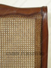 Low Profile Mahogany/Cane/Rattan Bed