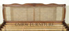 Low Profile Mahogany/Cane/Rattan Bed