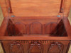 Carved Mahogany Blanket Chest Coffee Table