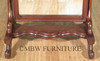 Tall Distressed Mahogany Standing Floor Mirror