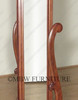 Tall Distressed Mahogany Standing Floor Mirror