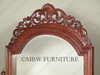 Distressed Mahogany Floor Standing Tilting Mirror