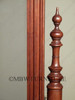 Mahogany Carved Standing Floor Mirror