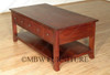4ft Distressed 1-Drawer Coffee Table