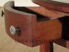 Distressed Solid Mahogany 6 Drawer Round Coffee Table