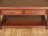 Solid Mahogany 2 Drawer Coffee Table w/ Shelf