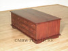 Distressed Solid Mahogany 12-Drawer Apothecary Trunk Coffee Table w/Storage Chest