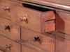Distressed 12-Drawer Storage Coffee Table