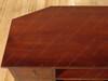 Solid Mahogany Low TV Distressed Entertainment Media Storage Cabinet