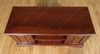 Solid Mahogany Distressed Low TV Entertainment Media Storage Cabinet